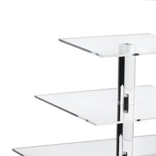 Load image into Gallery viewer, 7 Tier Square Heavy Duty Acrylic Glass Cupcake Dessert Stand For Birthday Wedding Party