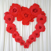Load image into Gallery viewer, 8" Large Foam Rose Backdrop Wall Decor - Lavender - 6 pcs
