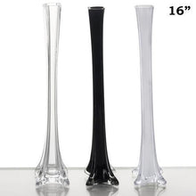 Load image into Gallery viewer, 16" Clear Eiffel Tower Wedding Glass Vases -12pcs