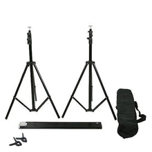 Load image into Gallery viewer, 10FT  Adjustable Crossbar Kit Wedding Photography Muslin Backdrop Stand + FREE Backdrops
