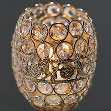 Load image into Gallery viewer, 16" Tall Crystal Beaded Candle Holder Goblet Votive Tealight Wedding Chandelier Centerpiece - Gold - BUY ONE GET ONE FREE!!
