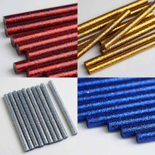 Load image into Gallery viewer, 10 pcs Gold Glitter Hot Melt Glue Sticks For DIY Art Craft Sealing Repair Tool - 7mm x 4"
