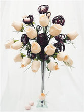 Load image into Gallery viewer, 6 x Trio of Glittered Bird’s Nest on Stem - Red
